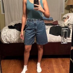 Lee high-waisted denim shorts